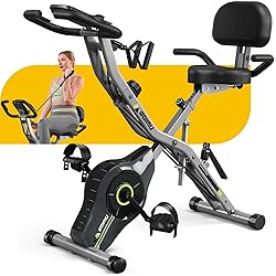 Goimu Exercise Bike, 5 in 1 Foldable Stationary