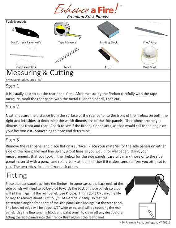 Amazon Com Enhance A Fire Breadstone Architectural Fiber Panels