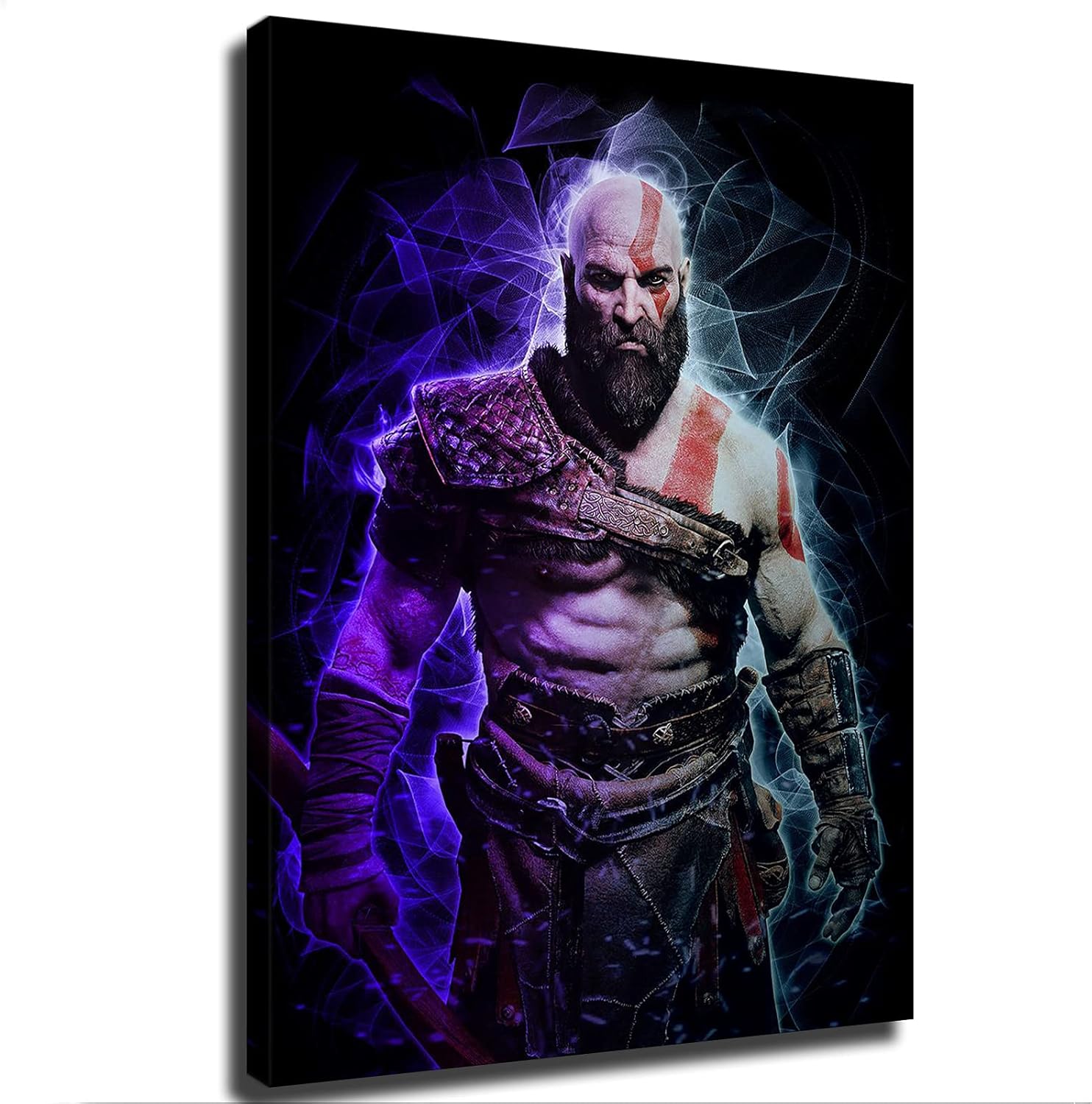 game poster God Of War Poster Picture Art Print Canvas Wall Art Home Living Room Bedroom Decorative Mural (24×32inch-Framed)