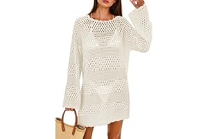 Cicy Bell Women Swimsuit 2025 Summer Bathing Suit Swimwear Mesh Crochet Swim Cover Up Vacation Beach Dress Outfits