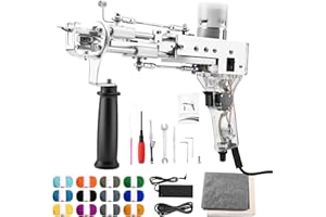 FancyBant Tufting Gun Starter Kit, Rug Maker Machine for Beginners, 2 in 1 Cut and Loop Pile Rug Tufting Gun, Speed Adjustment Carprt Making Kit