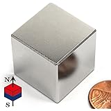 CMS Magnetics 1 Inch Neodymium Rare Earth Cube Magnet