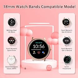 VNDAPT Elastic Watch Bands 16mm 18mm Quick Release