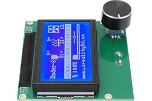 3D Printer LCD Display Screen,12864 Blue Control Panel with Ribbon Cable for Ender 3 3s 3X 3 Pro, for Ender 3, 3s, 3X, 3 Pro 