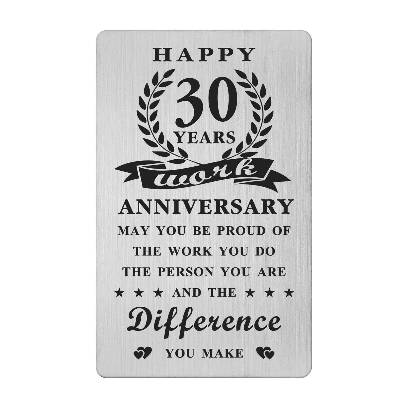 Gezxin Happy 30 Year Work Anniversary Card for Men Women Him Her- 30th Job Anniversary Card Gifts Decoration for Boss Employees Coworkers