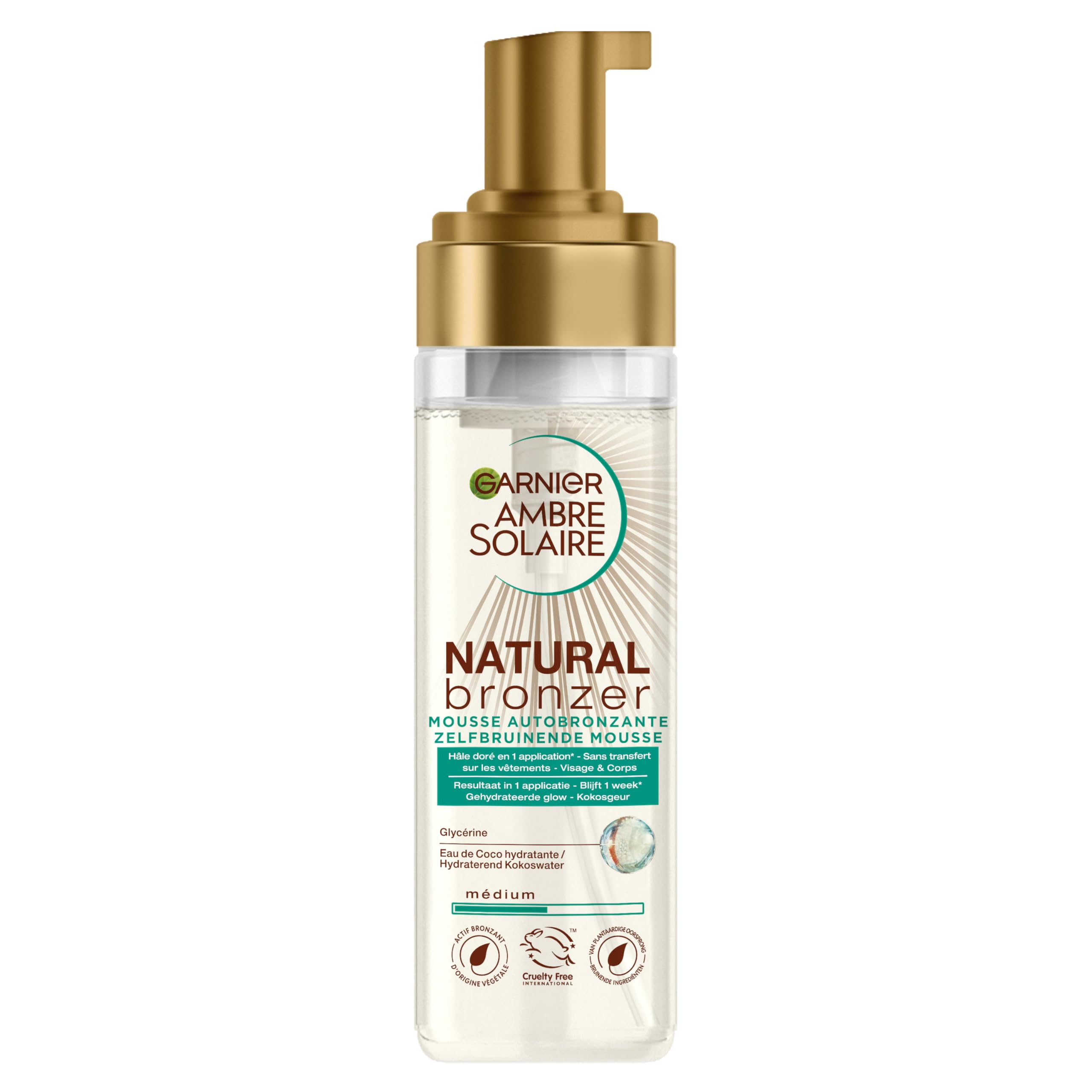 Garnier Ambre Solaire Natural Bronzer Mousse - 200 ml