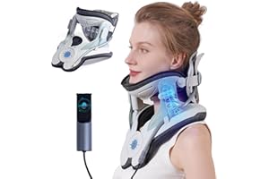 ALPHAY Cervical Neck Traction Device,Electric Air Pump with 3 Power Traction, Built-in 8 Airbag, Neck Pain Relief and Relaxation