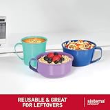 Sistema Microwave Containers Set 3 Porridge Soup Noodle BPA-Free NZ Made view 5