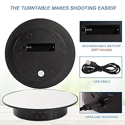 7.87'' Rotating Display Stand Motorized Rotating