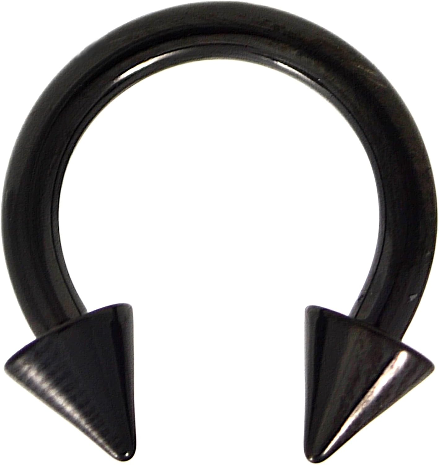 10G (2.5mm) Black Titanium IP Steel Circular Barbells