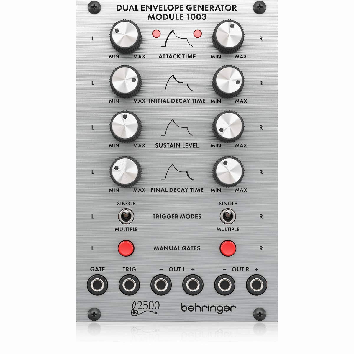 Behringer DUAL ENVELOPE GENERATOR MODULE 1003 Legendary 2500 Series Dual Envelope Generator Module for Eurorack