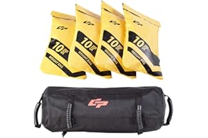 GOFLAME Workout Sandbag for Fitness 10 to 60 Lbs Heavy Duty Filler Bag,Exercise Sandbags,Military Sandbags,Training Weight Bags