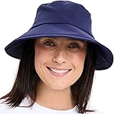 Solbari Women's Wide Brim Swim Sun Hat UPF 50+, Water-Resistant UV Protection with Ponytail Opening for Beach & Outdoor Pool