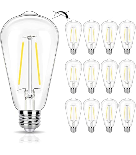 winsaLED 4000K Cool White LED Edison Bulbs 25W Equivalent, Low