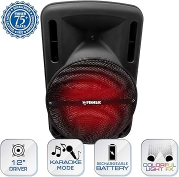 fisher 2600 watt portable speaker