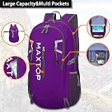 MAXTOP 40L Ultra Lightweight Packable Backpack Foldable Rucksack Water Resistant view 3