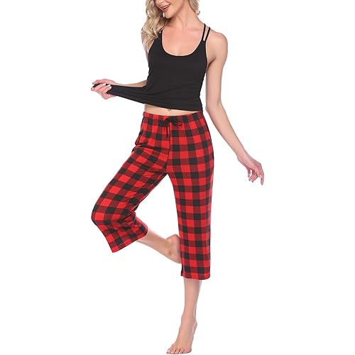 Ekouaer Pajamas Women's Cami Pajama Set Sleeveless Sleepwear Racerback PJ Sets Soft Tank Top Set with Shorts