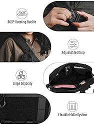 TACTICAL_GEEK Crossbody Shoulder Bag, Nylon