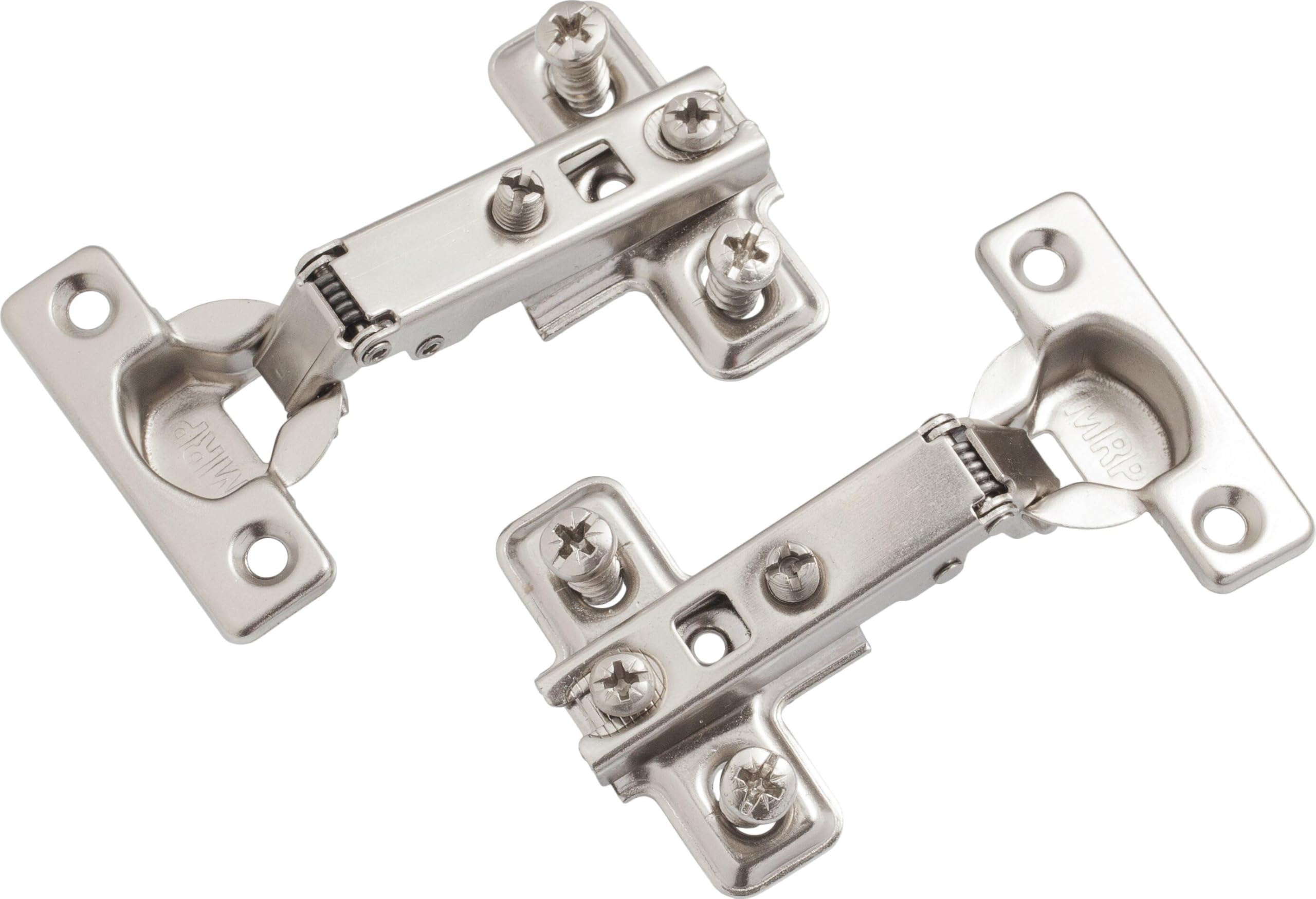 26mm - 95_ Degrees Concealed Hinge Full Overlay Type with Mounting Plate H0 Kitchen Cabinet Door Hinges (Pack of 2) 3701 G01A