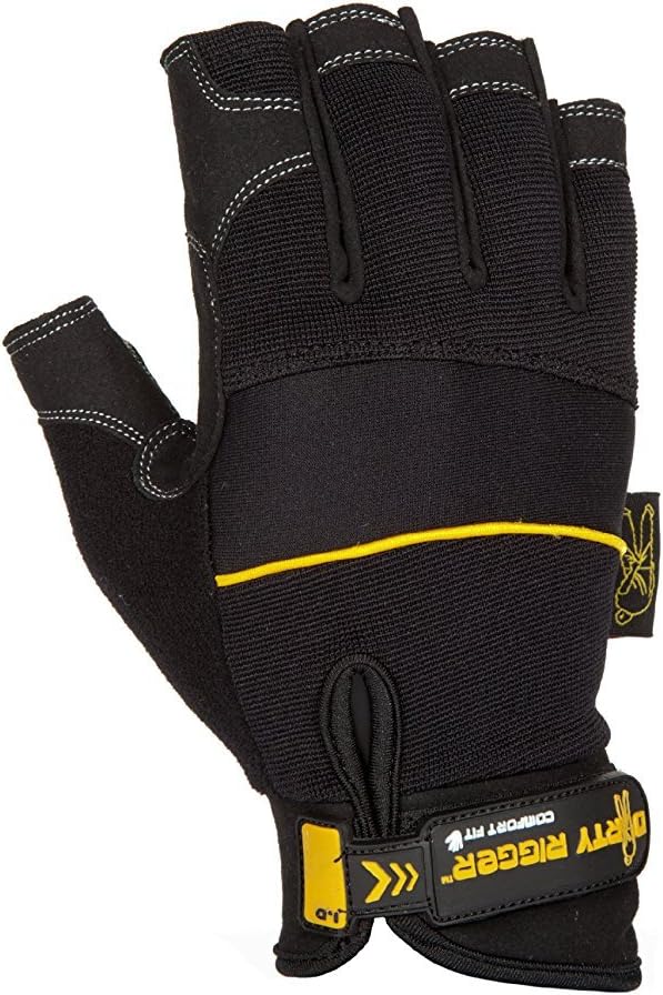 dirty rigger fingerless gloves