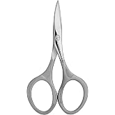 STALEKS Beauty &amp; Care 10 Nail Scissors, Wide Curved Blades, Matte Handles | Home manicure nail scissors with wide, thickened, slightly curved blades designed to follow the nail contour;