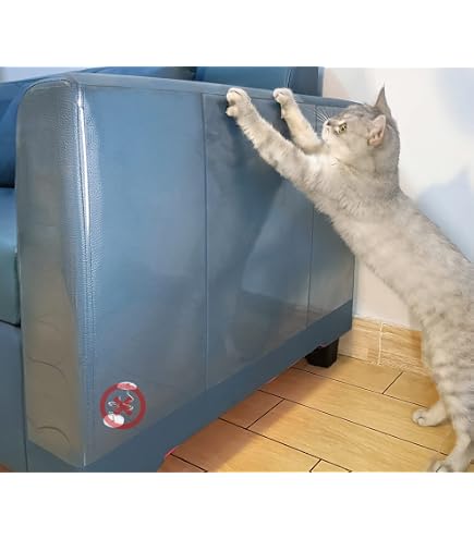 thumbnail image 2 of Stelucca Amazing Shields Cat Scratch Deterrent – 6 Pack 17x12 Inch Clear Furniture Protectors 2 of 2