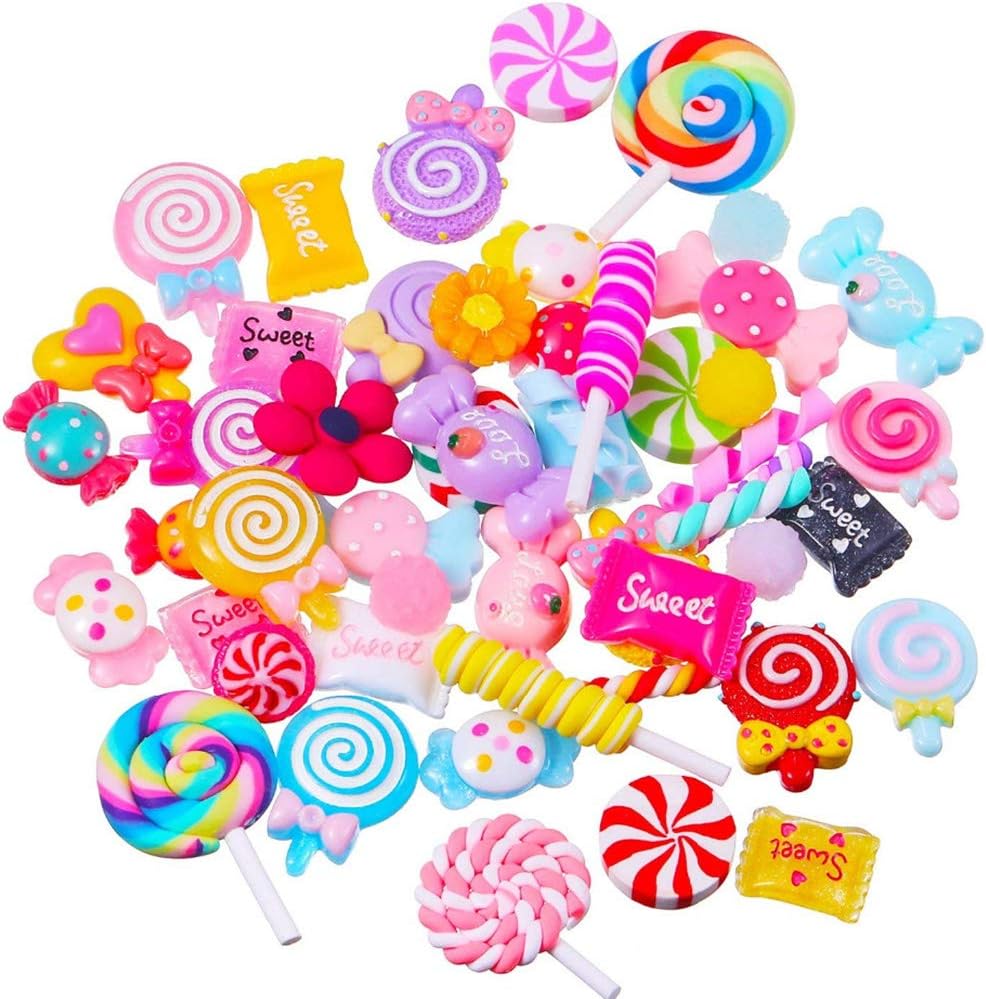 Slime Charms Kawaii Set, 60Pcs Charms Slime Beads Making Supplies