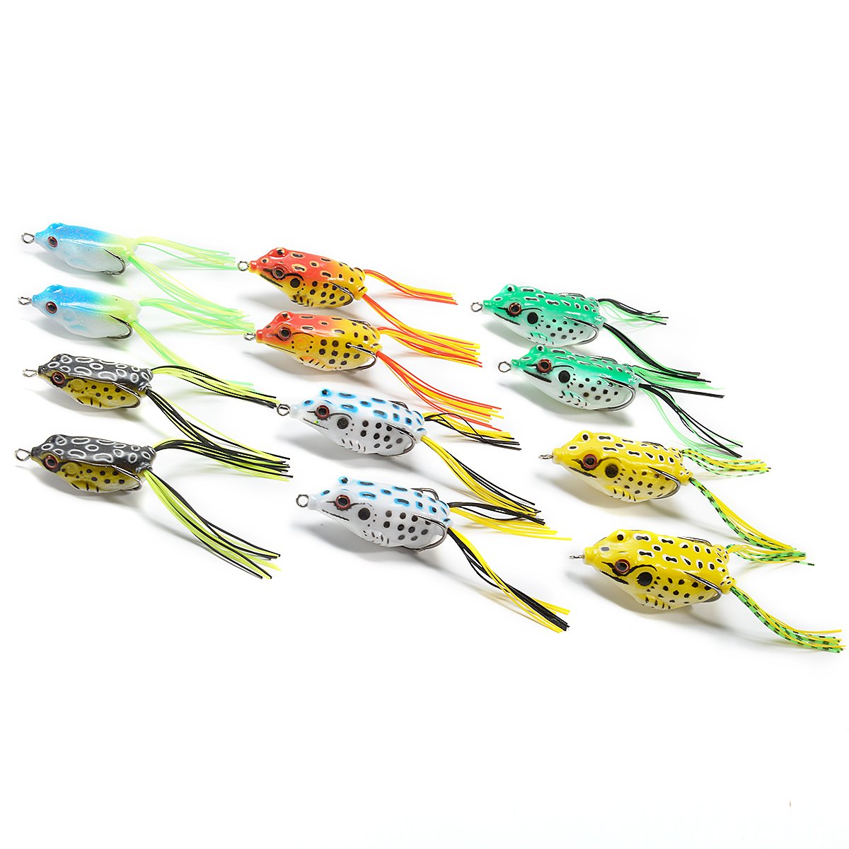 Multicolors Supertrip Topwater Frog Crankbait Tackle Crank Bait Bass Soft Swimbait Lures