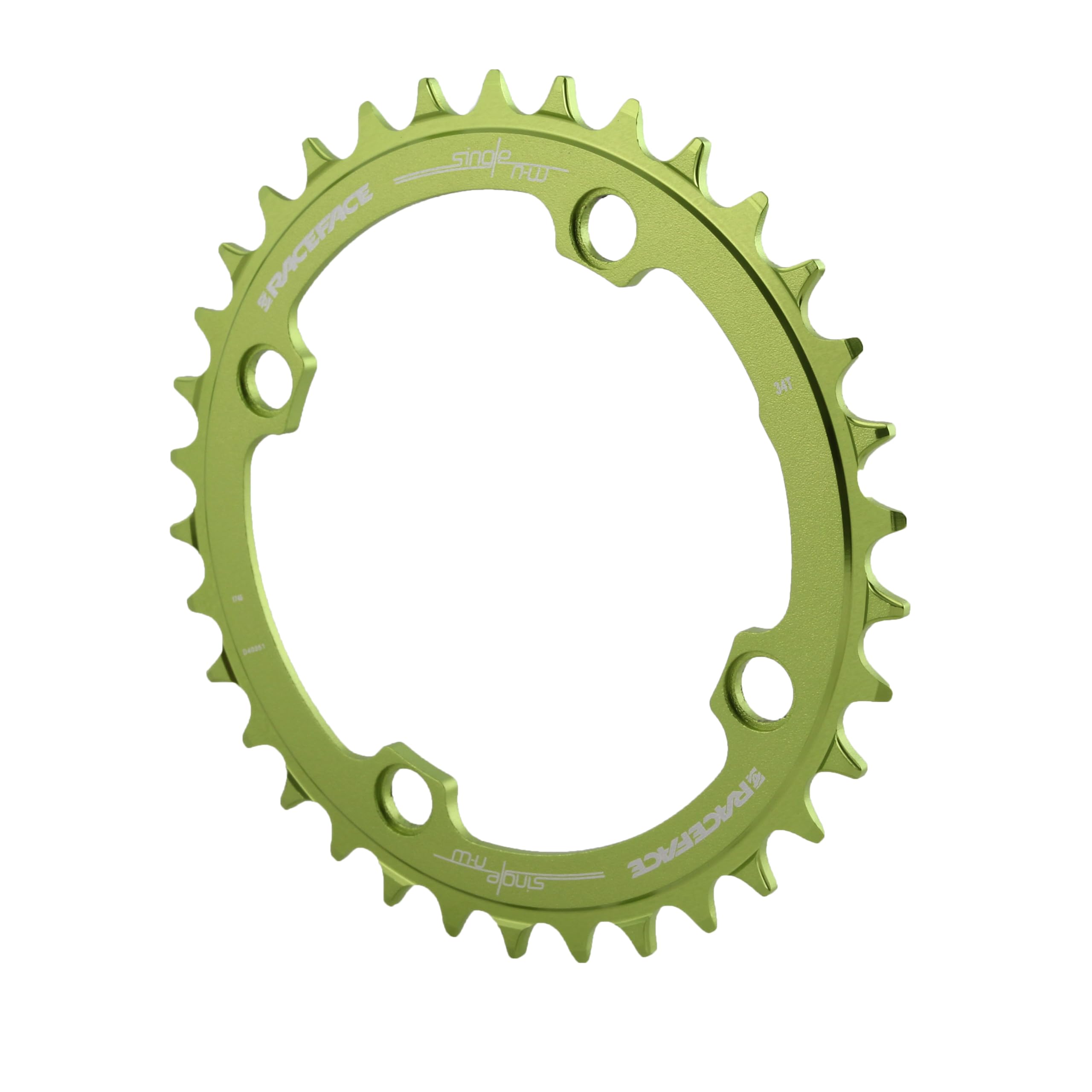 Race Face CHAINRING SINGLE NARROW WIDE, Green, 34T US