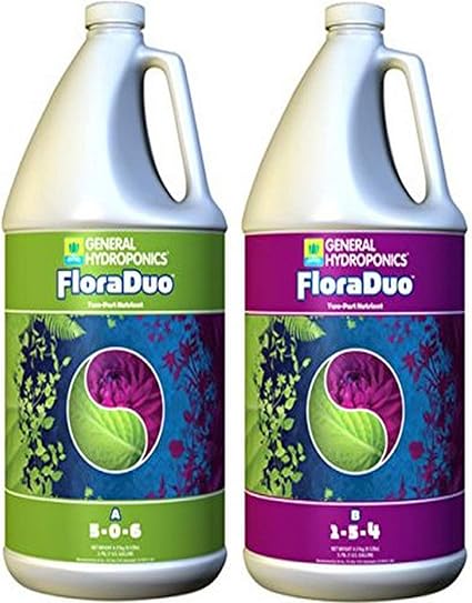 Amazon Com General Hydroponics 726 875 887 Floraduo A B Fertilizer 1 Gallon Garden Outdoor