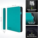 Vault X 12 Pocket Trading Card Zip Binder Teal 480 Cards Exo-Tec view 2