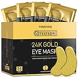 Maskiss 25-Pairs 24K Gold Under Eye Patches/Masks