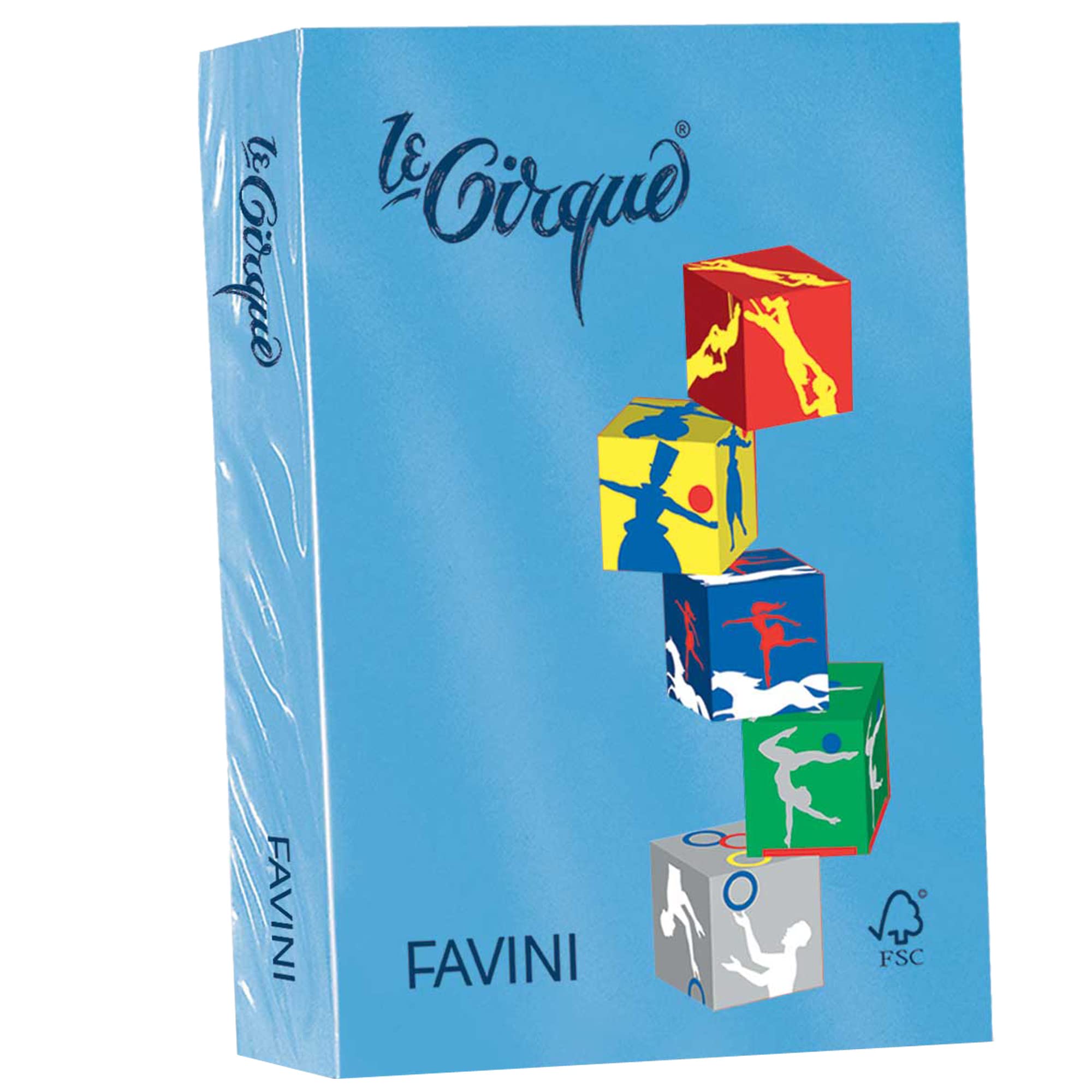 Carta colorata Le Cirque Favini Colori forti 80 g/mq Azzurro Reale A71G504 (risma500)