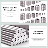 Keadic 140pcs Helicoil Screw Repair Sleeve Kit M3-M12 Stainless Steel view 4
