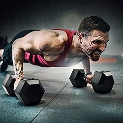 Dumbbell Hex - Rubber Grip - 5lbs - Pair