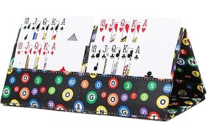 HACHMAS Card Holder for Canasta, Poker, Bridge & Casino Games - Bingo Pull Tabs & Gambling Tickets Organizer - Fun Card Game Player Gifts for Adults & Seniors