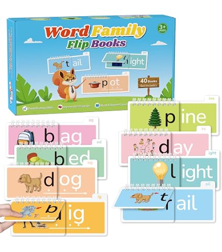 30 Livres Flip Books Lecture Et Rimes - Cartes Mots Familles Phonics Pour Enfants