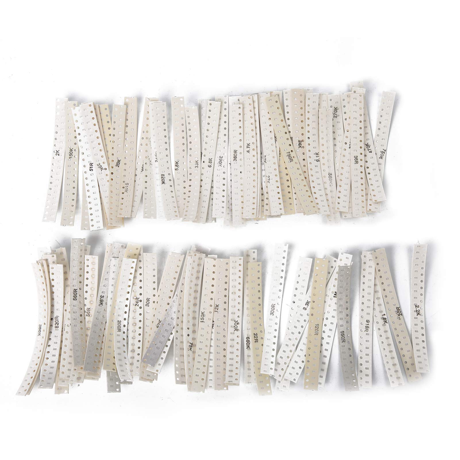 SMD Resistor Assorted kit 1800Pcs 1/10W 90 Values 0603 SMD Resistor Kit Assorted Kit