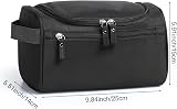 Etercycle Hanging Toiletry Bag Travel Wash Bag Black Nylon Waterproof view 2