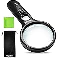 Wapodeai 3X 45X High Magnification, Suitable for Reading, Jewellery, Lnspection, Science (Black)
