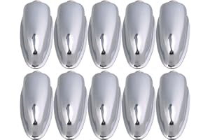 Yibuy 5.2x2.5x2cm Triangle Alloy Silver Single End Tom Snare Drum Lugs for Tom Drum Percussion Accessory Replacement