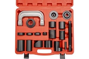 Handor Ball Joint Press Kit 21pcs Heavy Duty Ball Joint Removal Tool Master Ball Joint Remove & Install Tool Set U Joint Removal Tool with C Frame & 4x4 Adapters