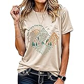 Women's Graphic T-Shirt Dandelion Graphic Tees Nature Hiking Adventure Outdoor Summer Short Sleeves Casual Tees Tops