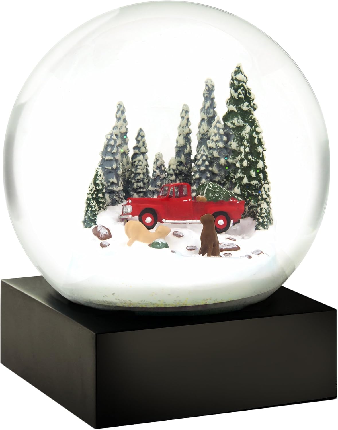 Snow Globes - CoolSnowGlobes Red Truck and Dogs Cool Snow Globe