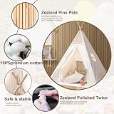 Trafagala Kids Teepee Play Tent 120x120cm 130cm High Indoor Outdoor view 5