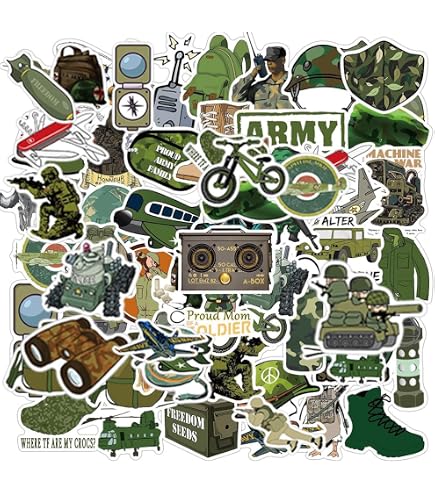PAPER HOUSE STICKERS ARMY MEN – Aufkleber-Set Für Bastelprojekte