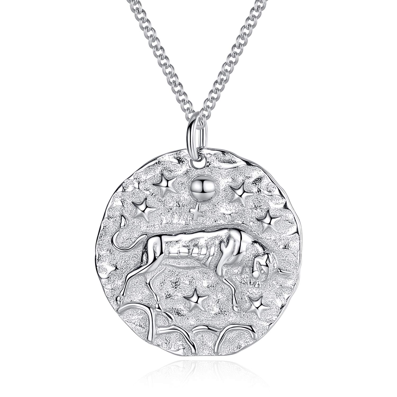 VIKI LYNN Women Girls 925 Sterling Silver Taurus Zodiac Star Sign Necklace โ image 1