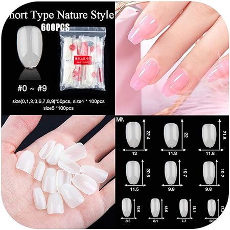 Amazon 簡単なネイルステッカー600 500ピースホワイトクリアフレンチ偽アクリルネイルのヒントフル ハーフカバーのヒントフェイクネイル Uvジェルマニキュアフェイクネイルのヒント ショートネイチャー600pcs Fiery Tulip シール ステッカー 通販