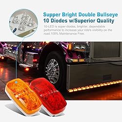 Partsam 14x Trailer RV Marker LED Light Double