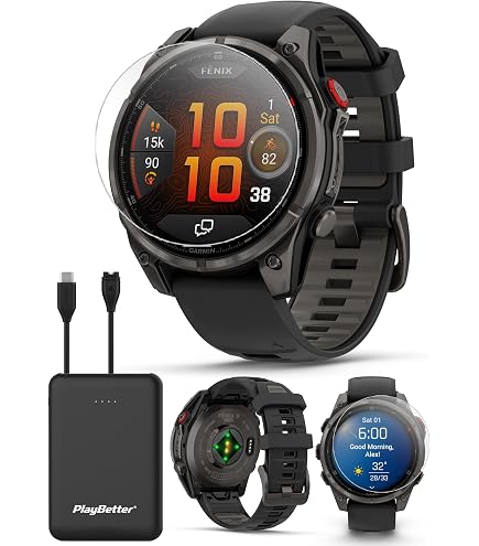 Amazon.com: Garmin Fenix 8 Pro AMOLED Sapphire (47mm, Carbon Gray